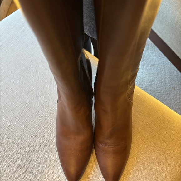Cole Haan “Chrystie” High Heel Leather Knee Boots Women’s 8B Brown - Picture 3 of 15